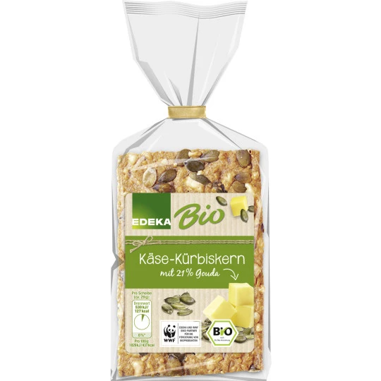 Bio Käse-Kürbiskern Knäckebrot 200G 3 Bio Käse-Kürbiskern Knäckebrot 200G