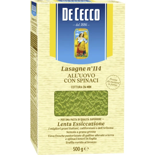Cecco Lasagna Timballo Uovo Spinaci 500G 3 Cecco Lasagna Timballo Uovo Spinaci 500G