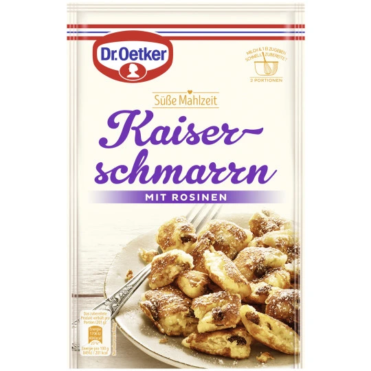 Dr. Oetker Süße Mahlzeit Kaiserschmarrn Nach Klassischer Art 165G 3 Dr. Oetker Süße Mahlzeit Kaiserschmarrn Nach Klassischer Art 165G