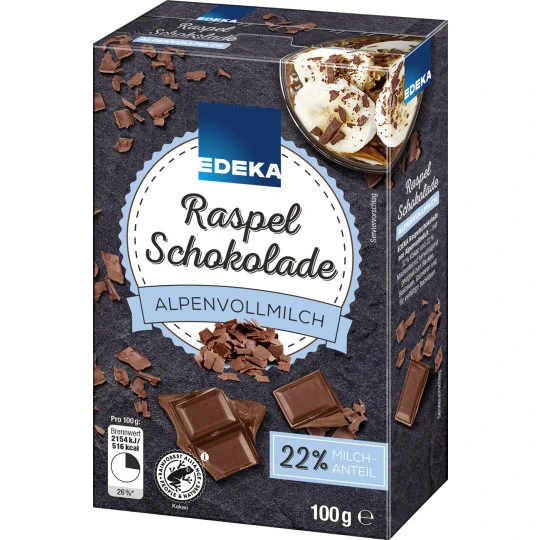 Raspel Schokolade Vollmilch 100G 3 Raspel Schokolade Vollmilch 100G