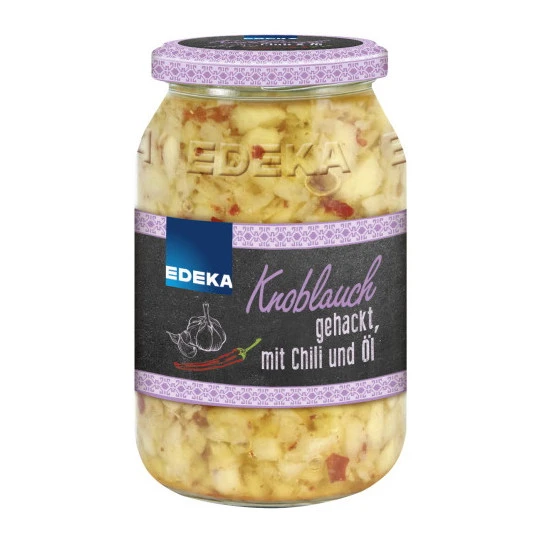Knoblauch Gehackt In Öl Mit Chili 95G 3 Knoblauch Gehackt In Öl Mit Chili 95G