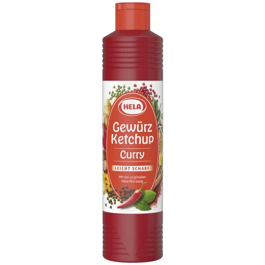 Hela Gewürz Ketchup Curry Leicht Scharf 800ML 3 Hela Gewürz Ketchup Curry Leicht Scharf 800ML