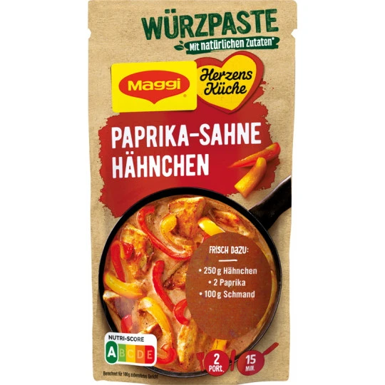 Herzensküche Paprika Sahne Hähnchen 65G 3 Herzensküche Paprika Sahne Hähnchen 65G