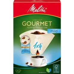 Melitta Gourmet Mild Filtertüten Gr.1x4 80ST