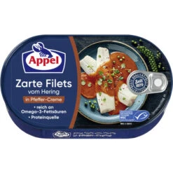 Zarte Heringsfilets In Pfeffer-Creme 200G