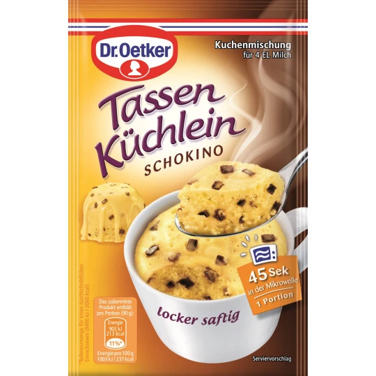 Dr. Oetker Tassenküchlein Schokino 50G 3 Dr. Oetker Tassenküchlein Schokino 50G