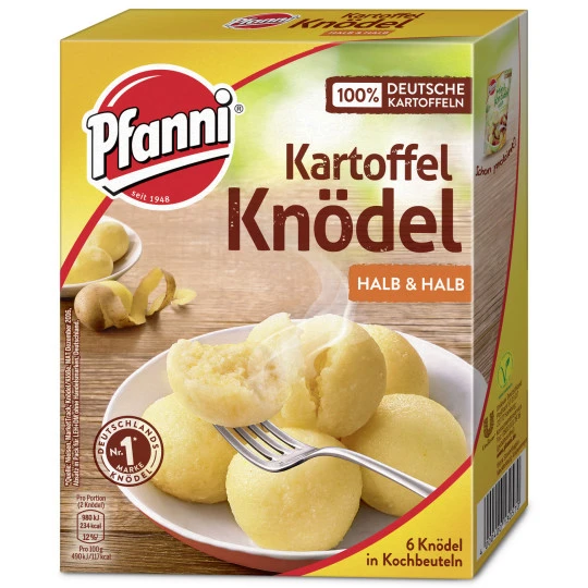 Kartoffelknödel Halb & Halb 6 Stück 200G 3 Kartoffelknödel Halb & Halb 6 Stück 200G