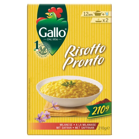 Gallo Risotto Pronto A La Milanese Mit Safran 210G 3 Gallo Risotto Pronto A La Milanese Mit Safran 210G